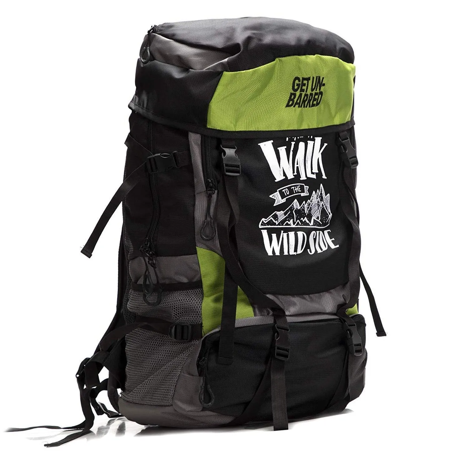 Get Un-barred 55 Ltr Travel Backpack (Green)