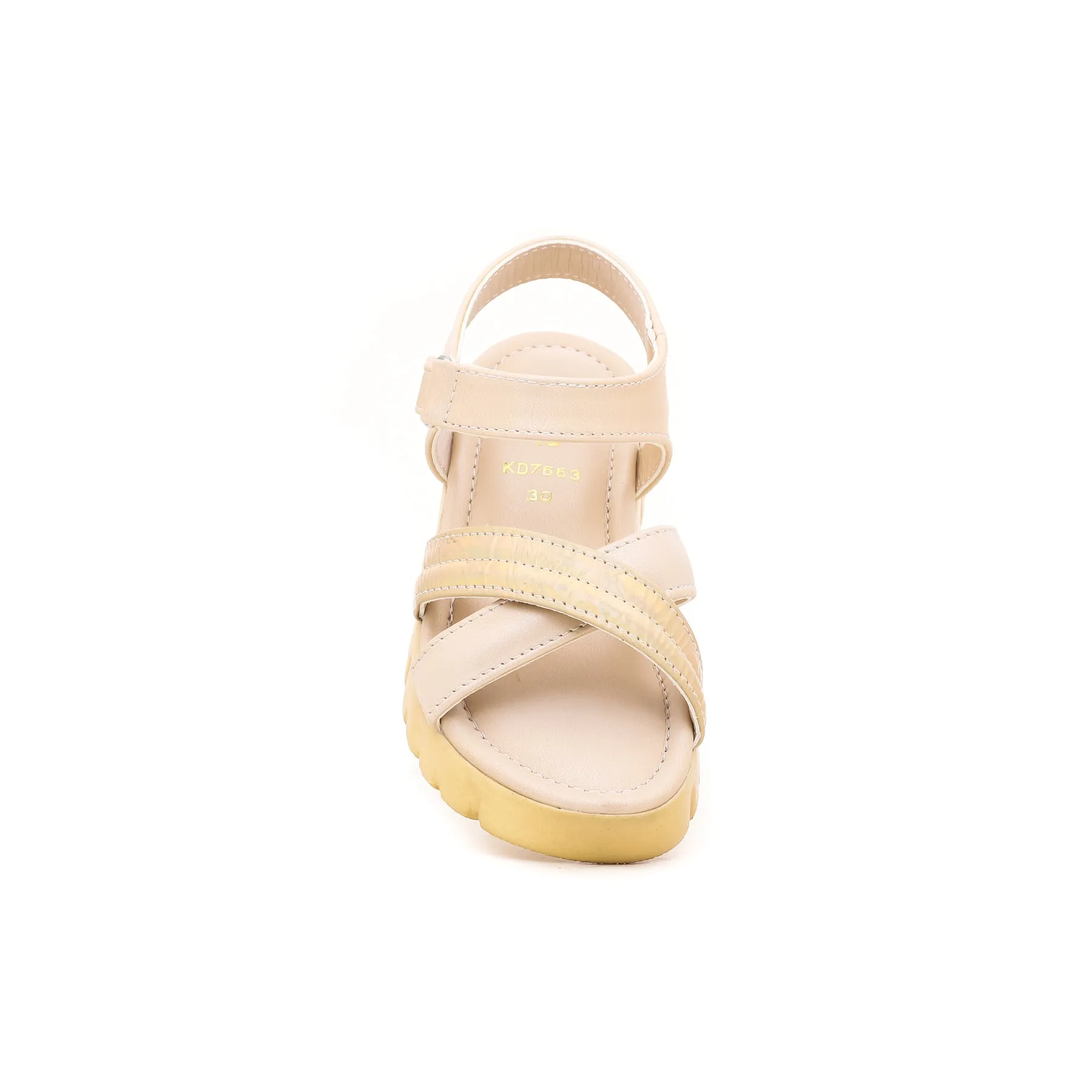 Girls Golden Formal Sandal KD7663