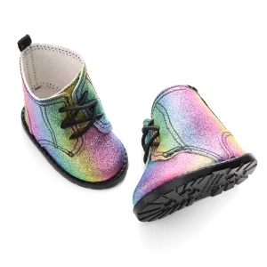 Glittery Rainbow Boots for 18-inch Dolls