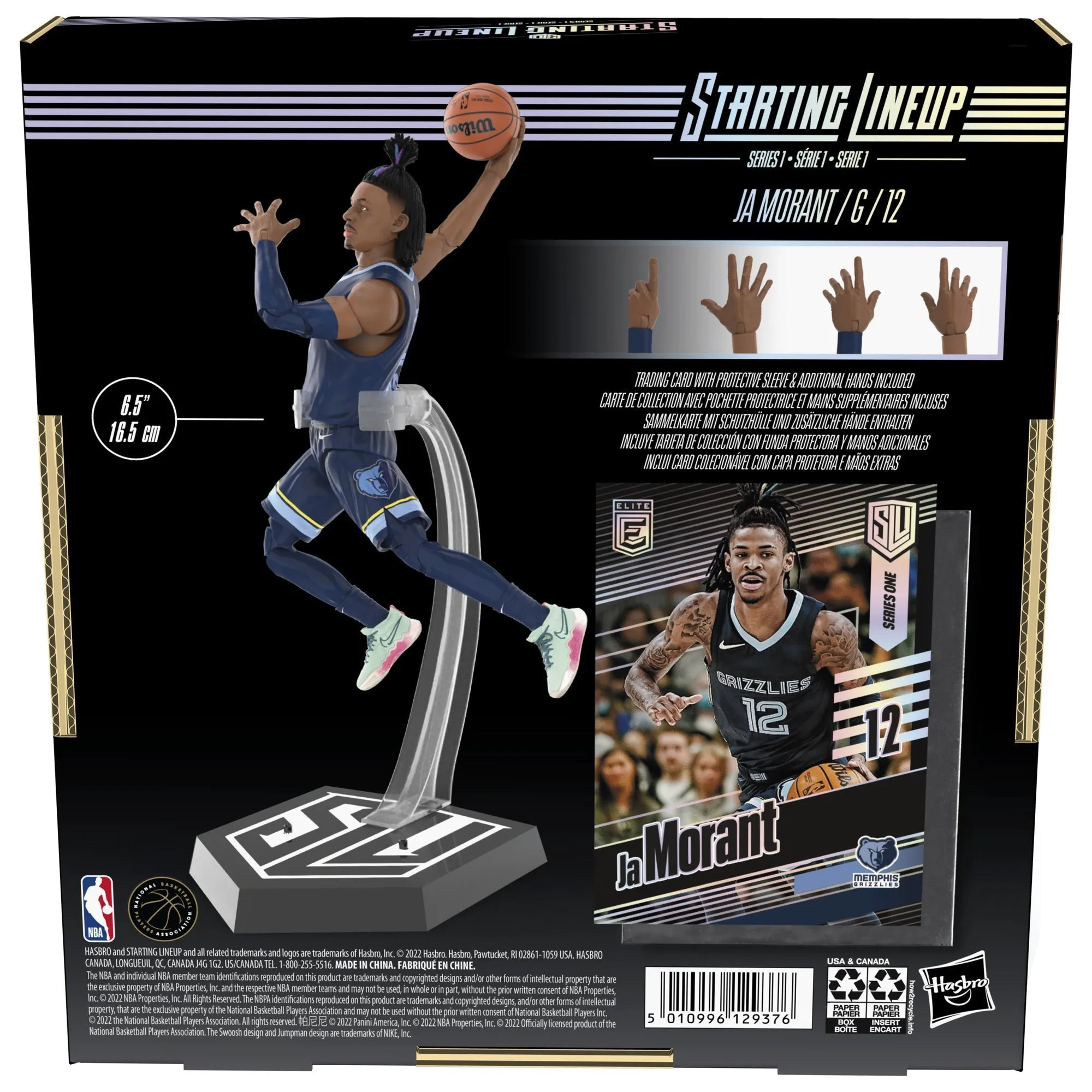 Hasbro Starting Lineup NBA Series 1 Ja Morant Figure