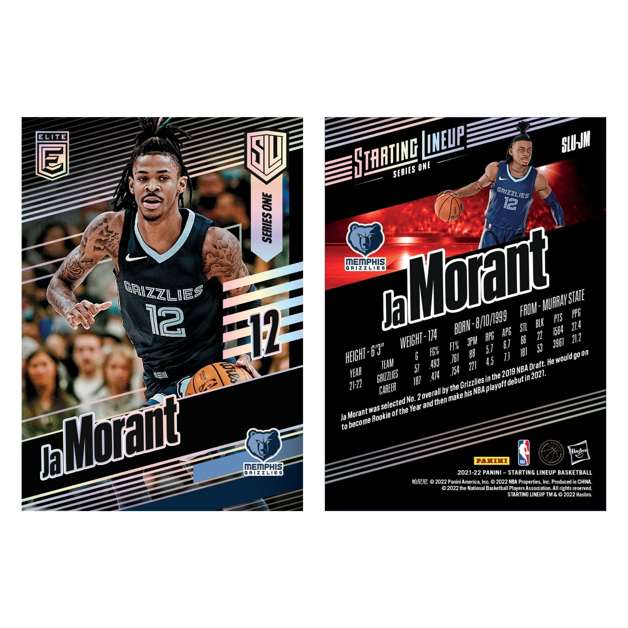 Hasbro Starting Lineup NBA Series 1 Ja Morant Figure