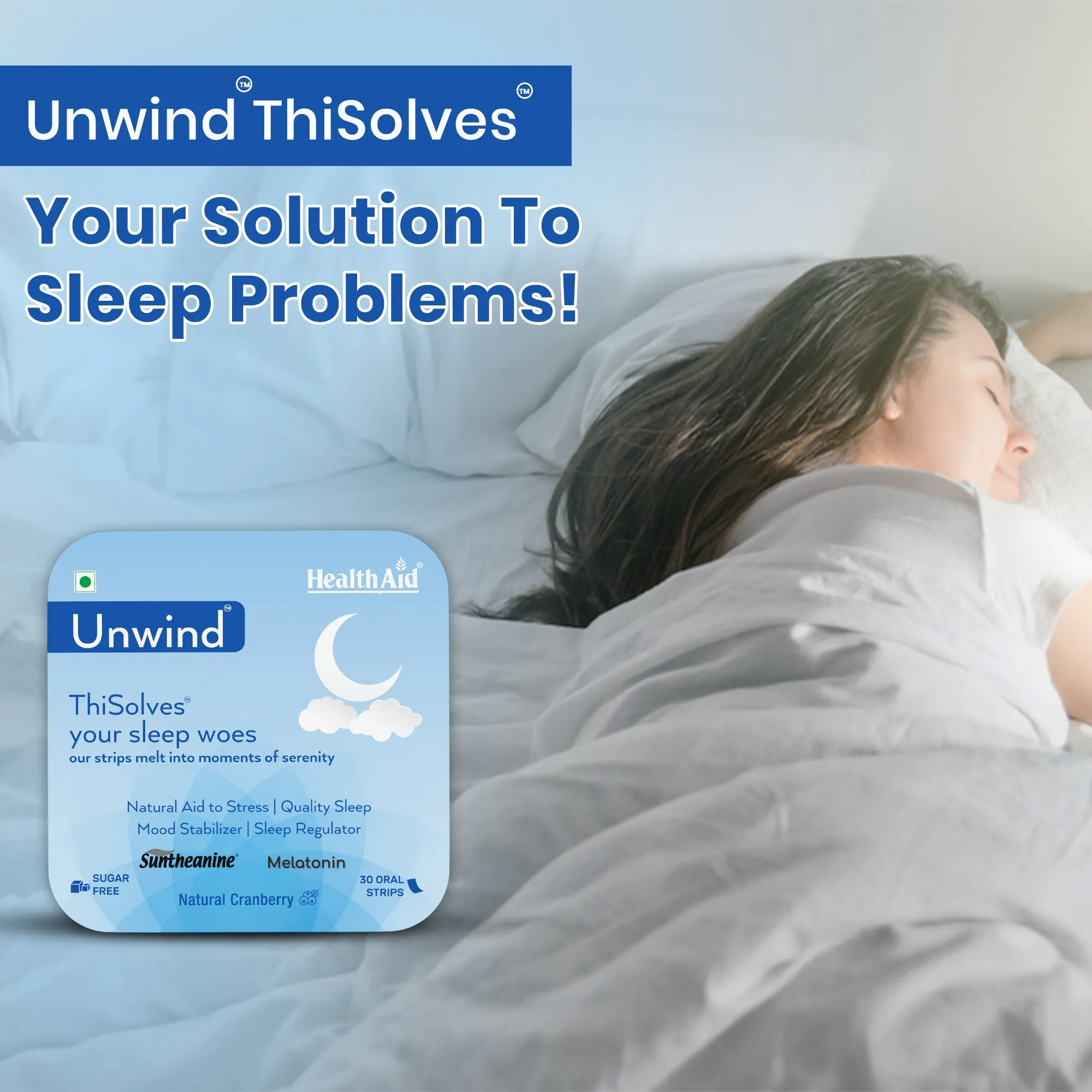 HealthAid I Unwind I ThiSolves I 30 Oral Strips