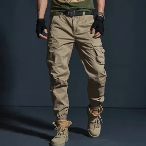 High-Quality Khaki Tactical Joggers