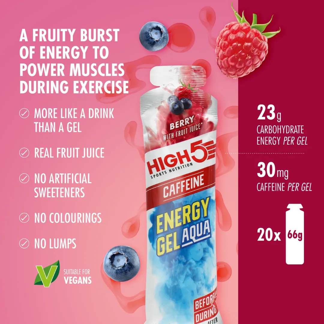 High5 - Energy Gel Aqua - Berry (with caffeine)