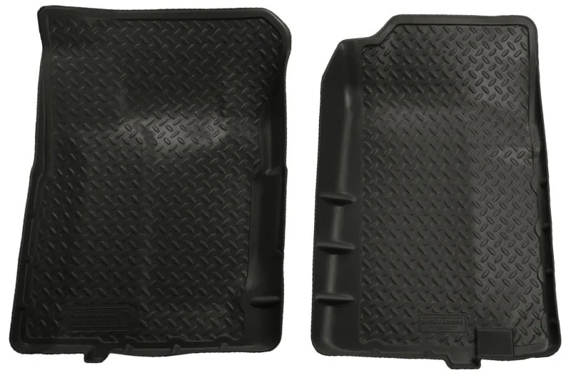 Husky Liners Classic Style Front Floor Liner - Black - GM Fullsize SUV / Truck 1988-2000 - Pair