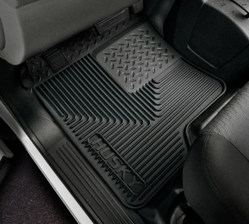 Husky Liners Heavy Duty Front Floor Mat - Rubber - Black - GM Fullsize SUV / Truck 1999-2007 - Pair