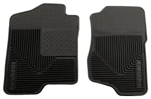 Husky Liners Heavy Duty Front Floor Mat - Rubber - Black - GM Fullsize SUV / Truck 2007-14 - Pair