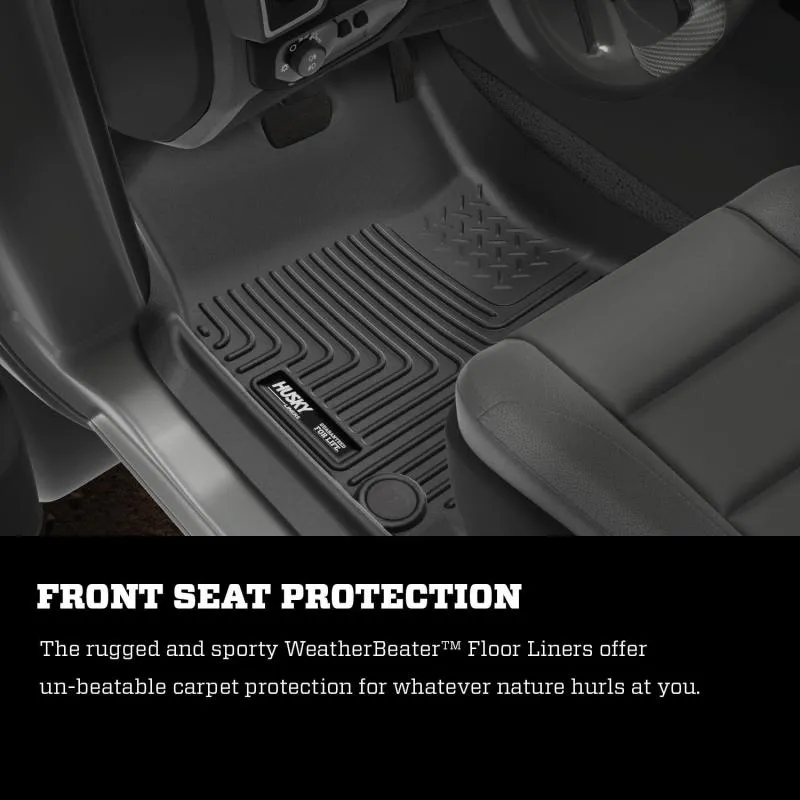 Husky Liners WeatherBeater 2nd Row Floor Liner - Black - Crew Cab - Dodge Ram Fullsize Truck 2019