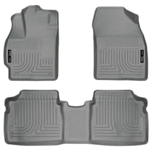 Husky Liners Weatherbeater Floor Liners Grey - Front & Rear | 2014-2010 Toyota Prius