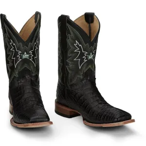 Justin Mens Caiman Haggard Square Toe Western Boots Style GR5705