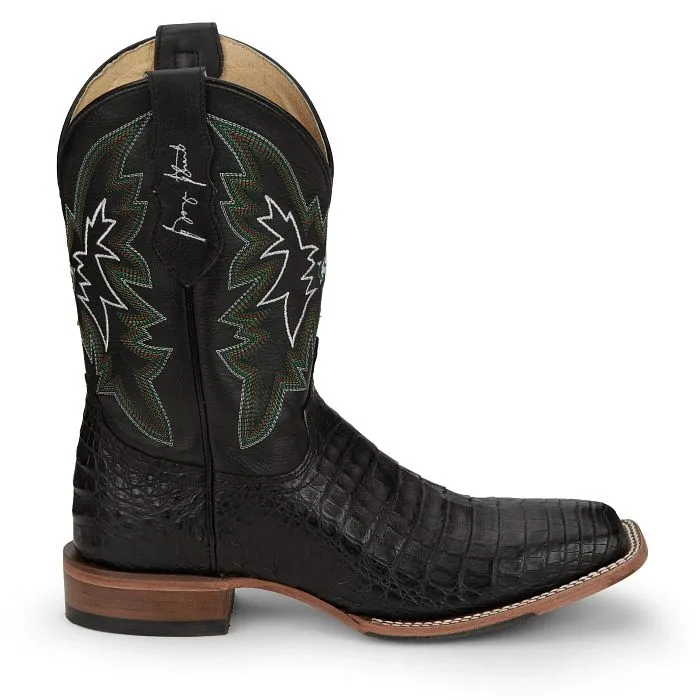 Justin Mens Caiman Haggard Square Toe Western Boots Style GR5705