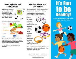 Kids MyPlate and Physical Activity Brochure - Packet of 25