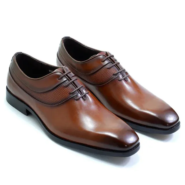 Lace-Up Genuine Leather Oxford Shoes