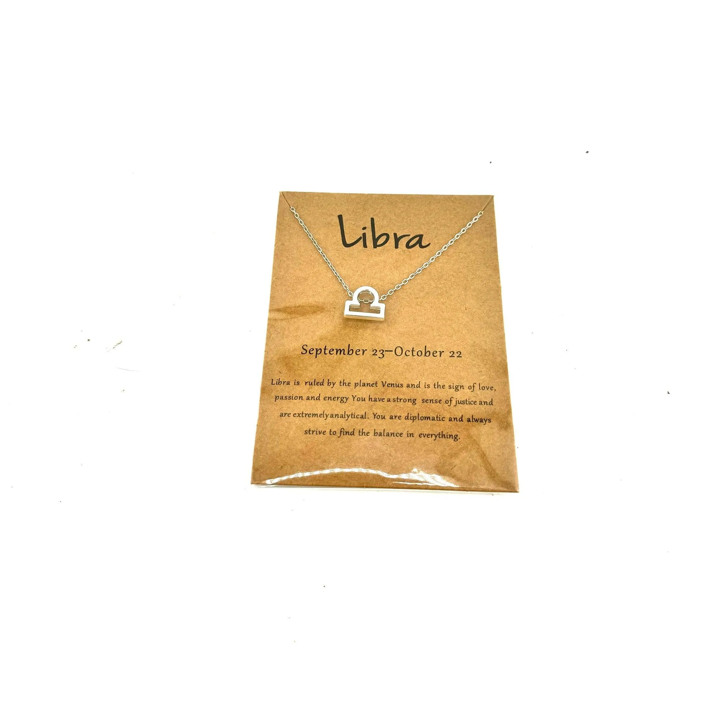 Libra Charm Necklace Gold/Silver