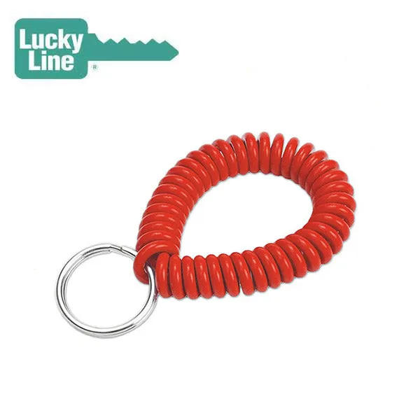 LuckyLine - 41001 - Wrist Coil With Ring - Assorted - 1 Pack