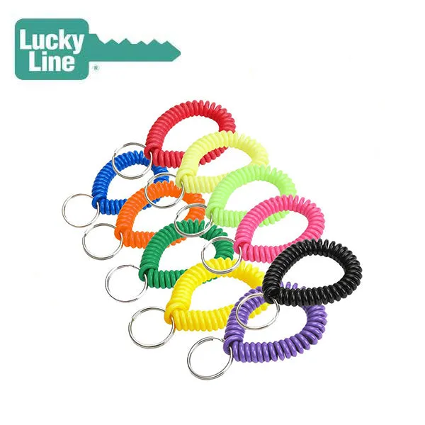 LuckyLine - 41001 - Wrist Coil With Ring - Assorted - 1 Pack