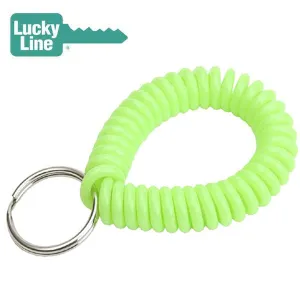 LuckyLine - 41006 - Wrist Coil With Ring - Neon - 1 Pack