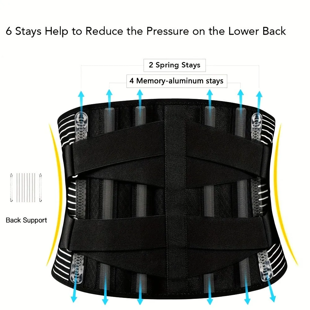 Lumbar Support Belt for Women  Men Breathable Back Brace