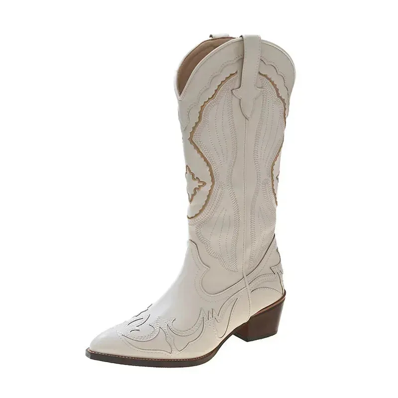 Malia Embroidered Cowboy Boots