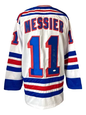 Mark Messier New York Signed White Hockey Jersey JSA