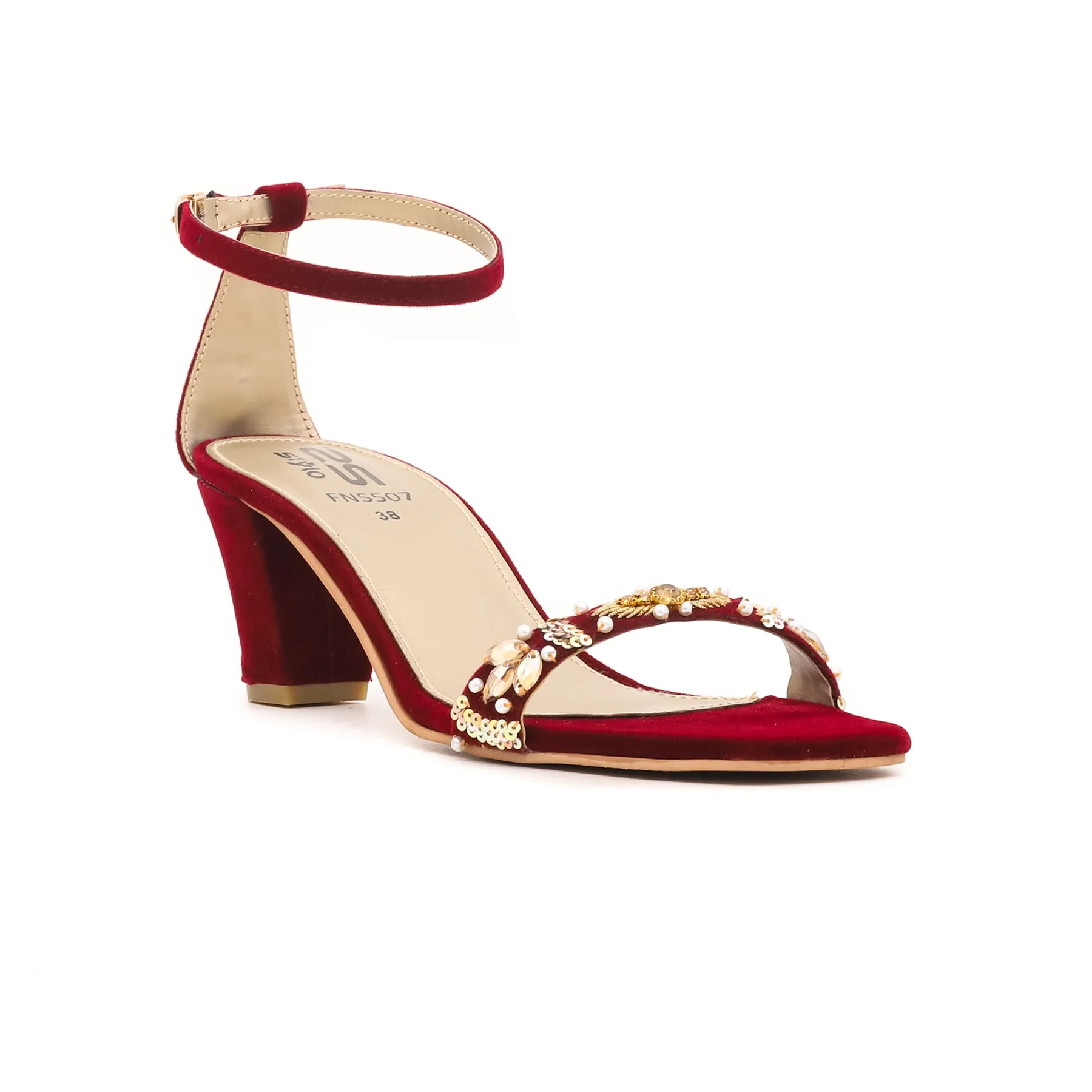 Maroon Fancy Sandal FN5507