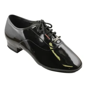 Men's Standard Dance Shoes, Model 317, Black Patent Leather