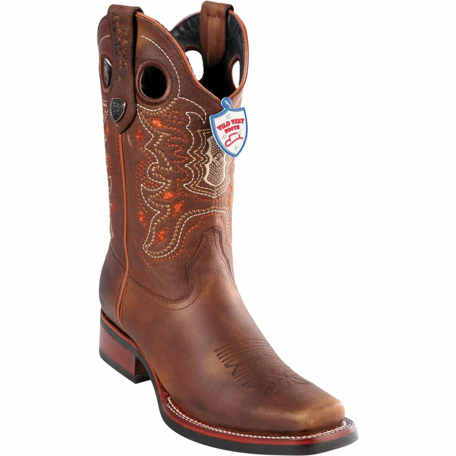 Men's Wild West Genuine Leather Rodeo Toe Boot 28199951