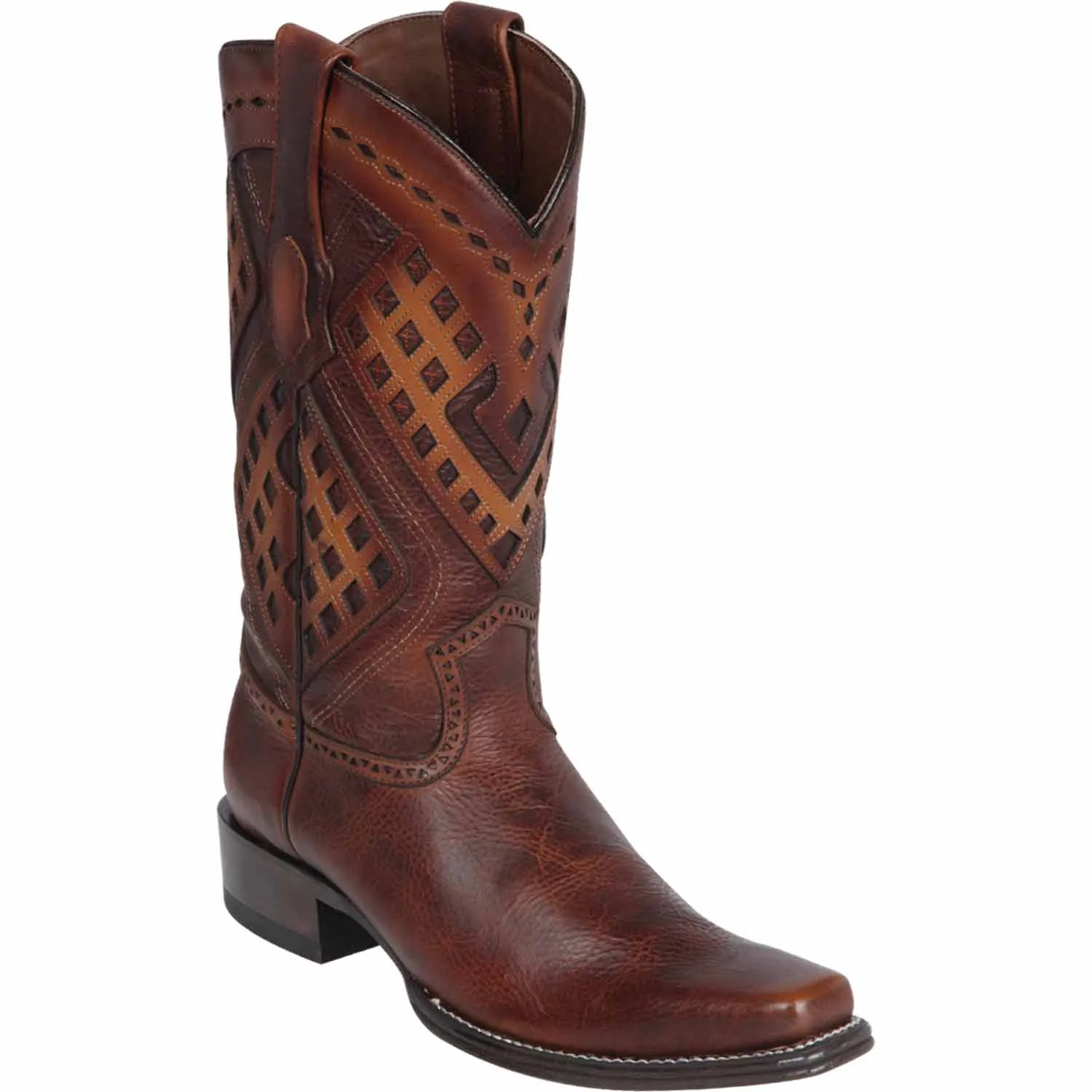 Men's Wild West Genuine Leather Square Toe Boot 2769940