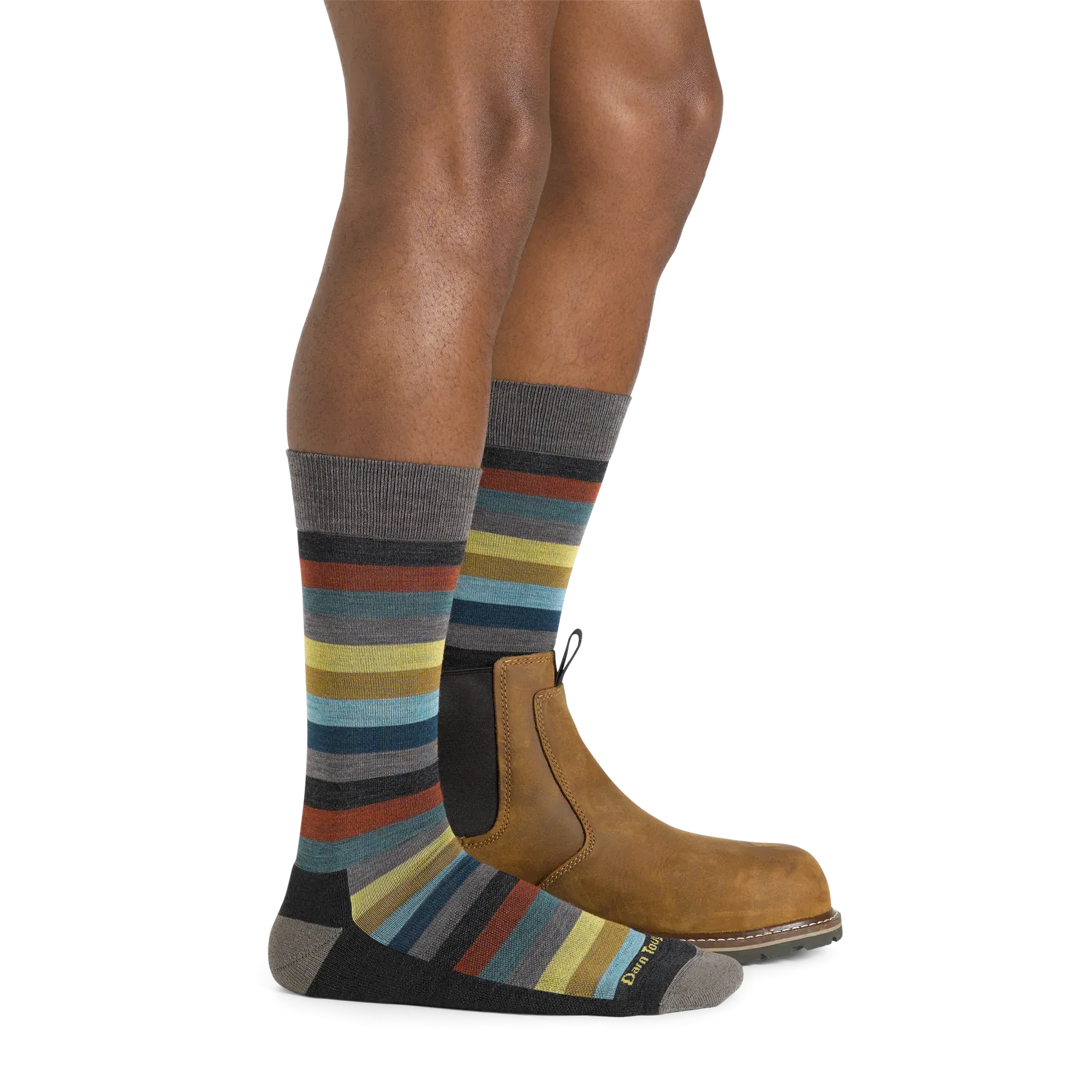 Merlin Stripe Crew Lightweight Lifestyle Sock w/ Cushion Socks (Men's) - D6113M