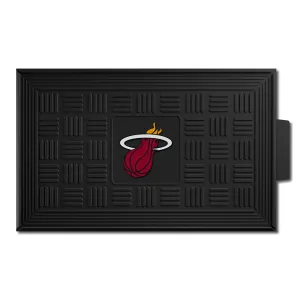 Miami Heat Heavy Duty Vinyl Medallion Door Mat - 19.5in. x 31in.