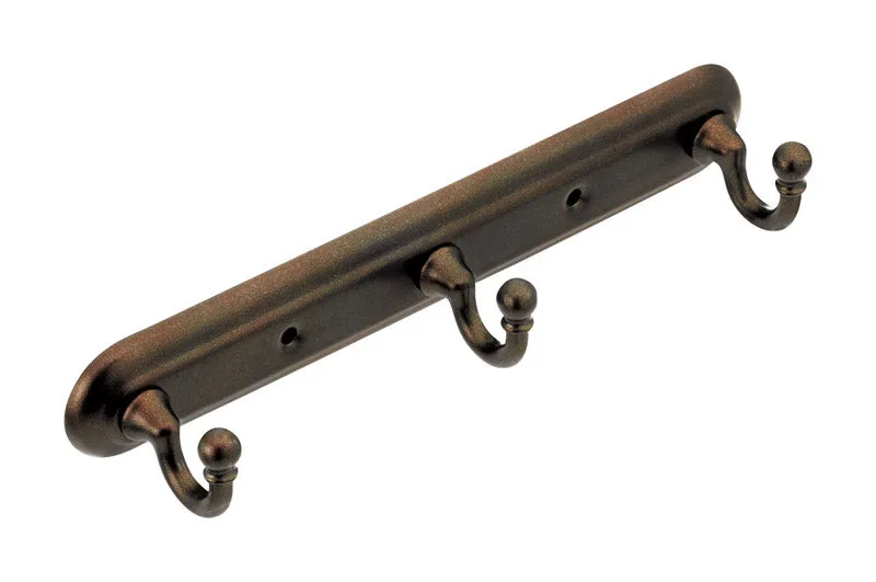 Moen Yorkshire Old World Bronze 3-Hook Rack Zinc