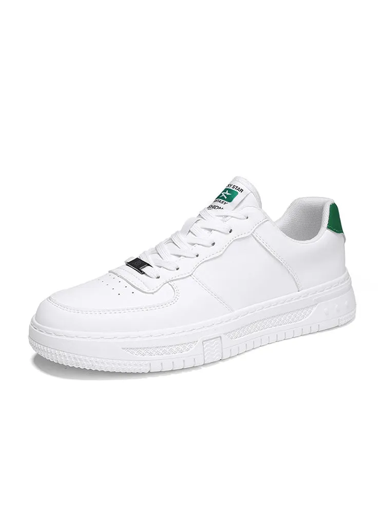 New Low Top Leather Casual White Classic Flat Shoes