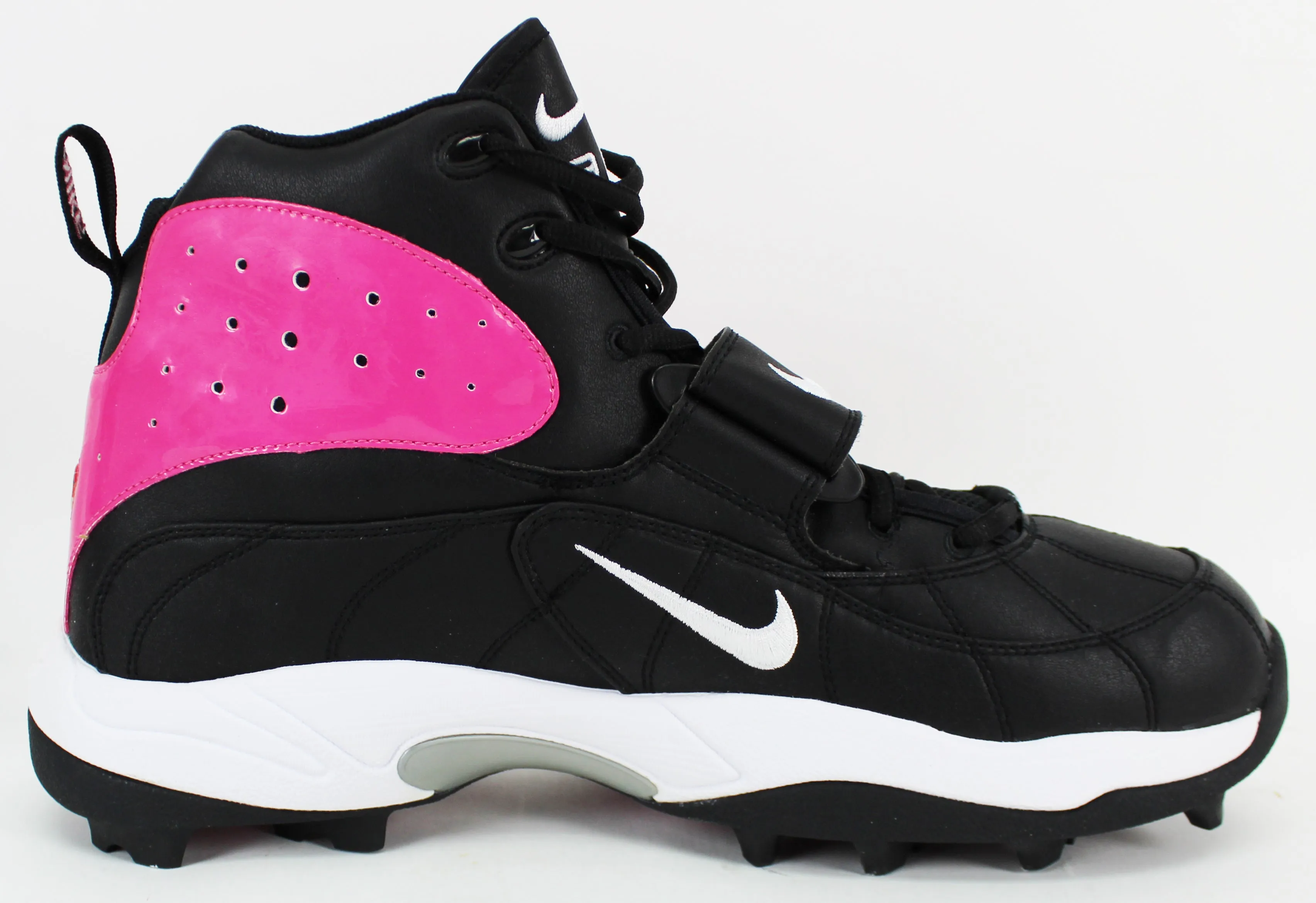 Nike Air Pro Shark Stove Cleats Black White Hot Pink (BCA) Size 17 New