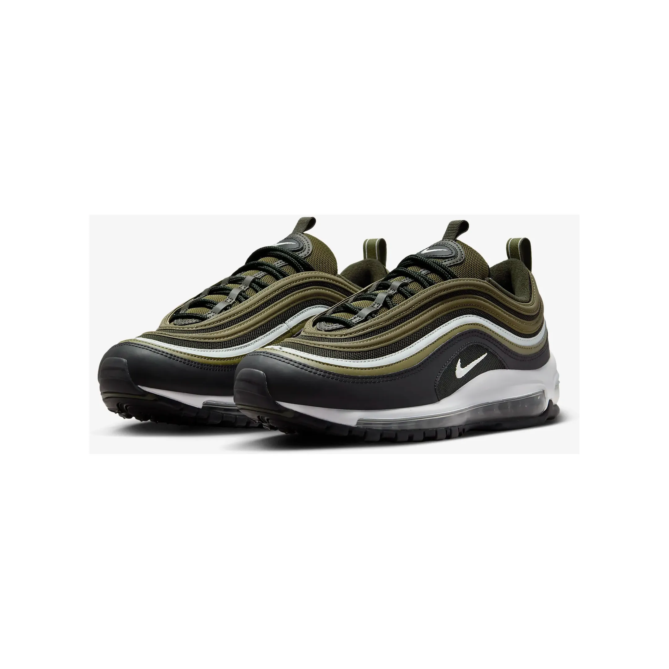 Nike Men's Air Max 97 Shoes - Medium Olive / Sequoia / Black / Light Silver