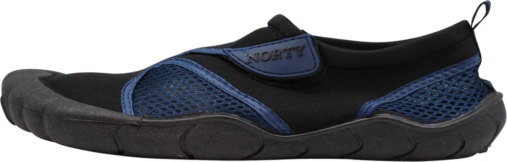 Norty Men's Aqua Sock Water Shoes Waterproof Slip-Ons for Pool, Beach, Sports