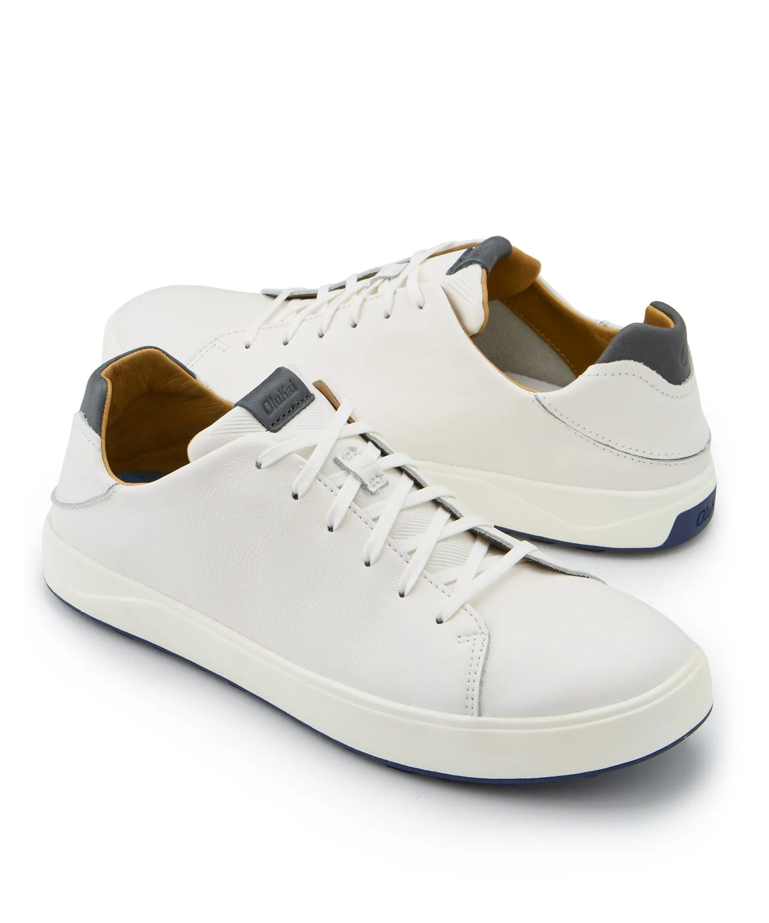 Olukai Wai Alae Leather Golf Lace Up Shoe