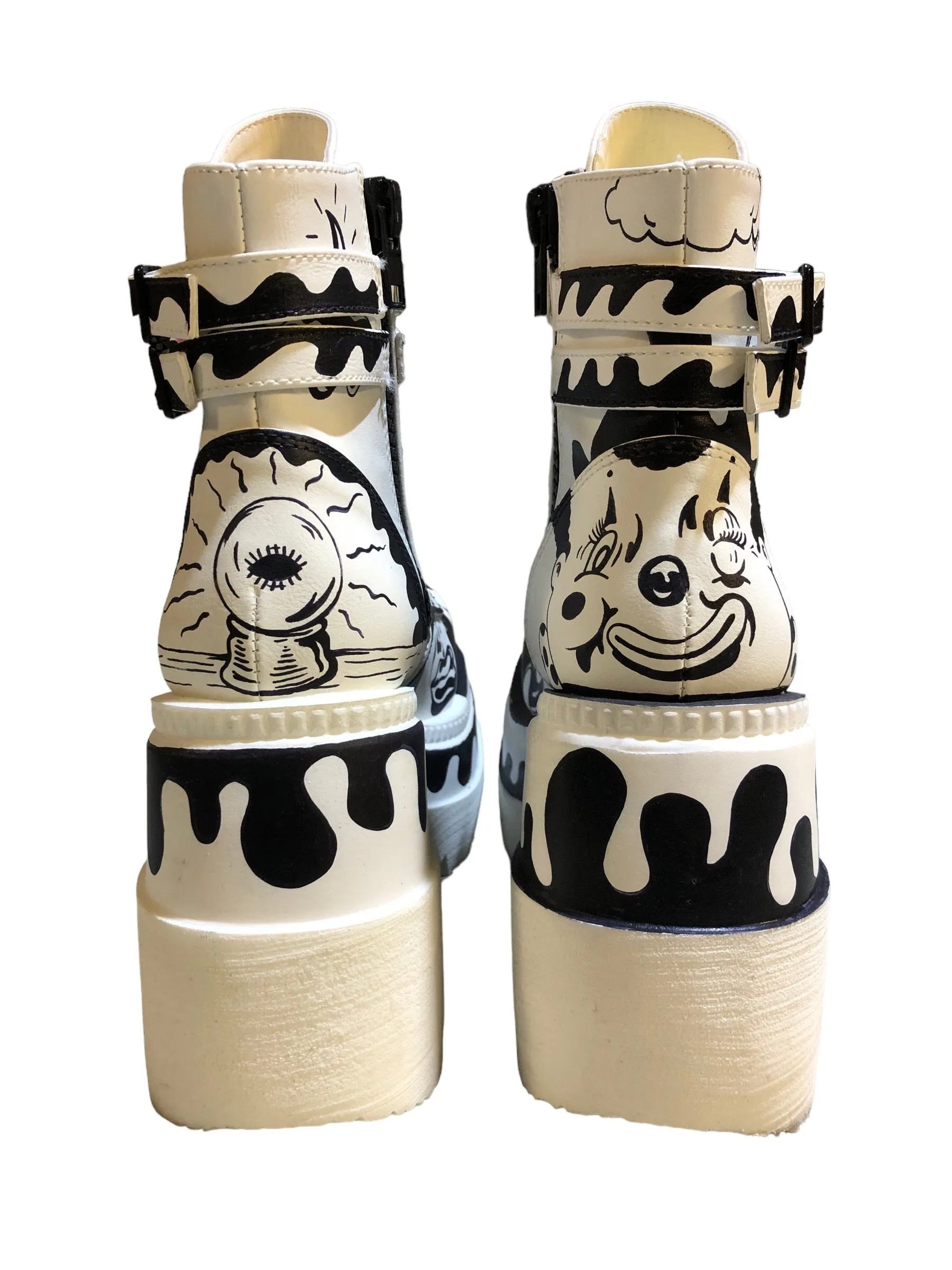 One of a kind Hand Painted Boots by Puppy Teeth