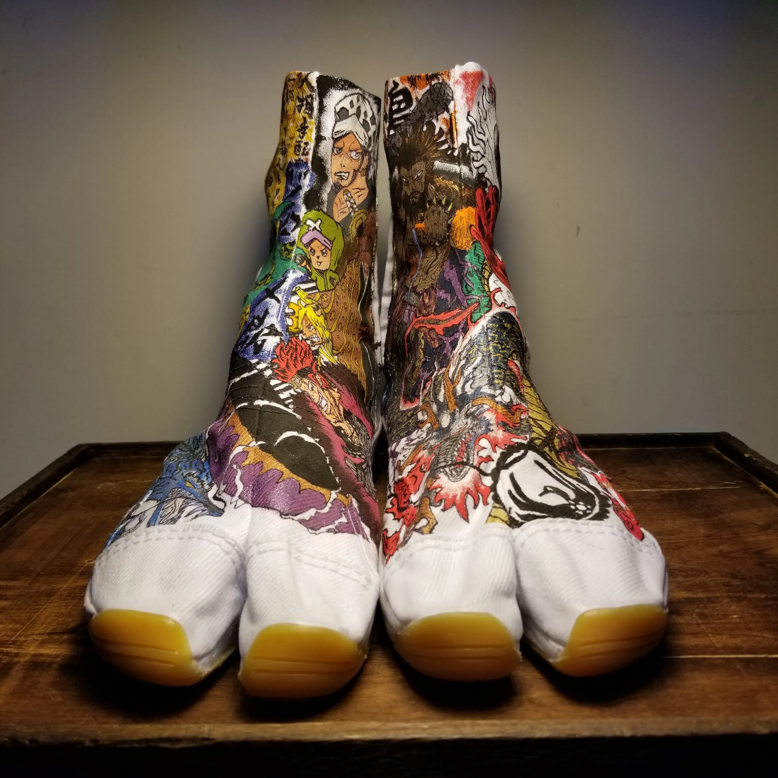 One Piece Wano Arc Custom Art Tabi Shoes USmen 9