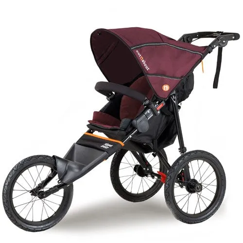 Outnabout Nipper Sport V5 single (includes Raincover and Basket) Brambleberry Red