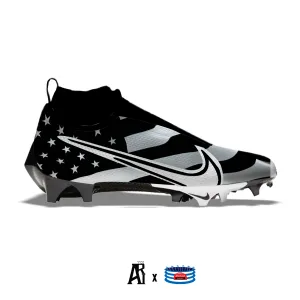 "Black & White USA Flag" Nike Vapor Edge Pro 360 Cleats