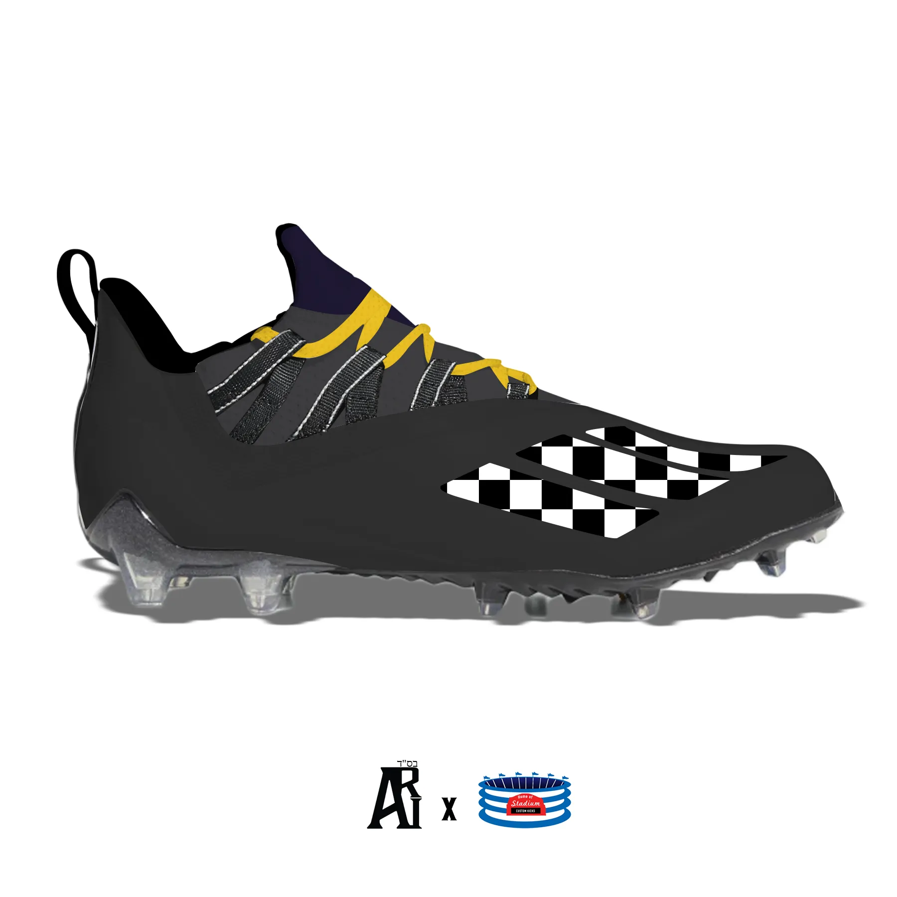 "Taxi Checkers" Adidas Adizero 11.0 Football Cleats