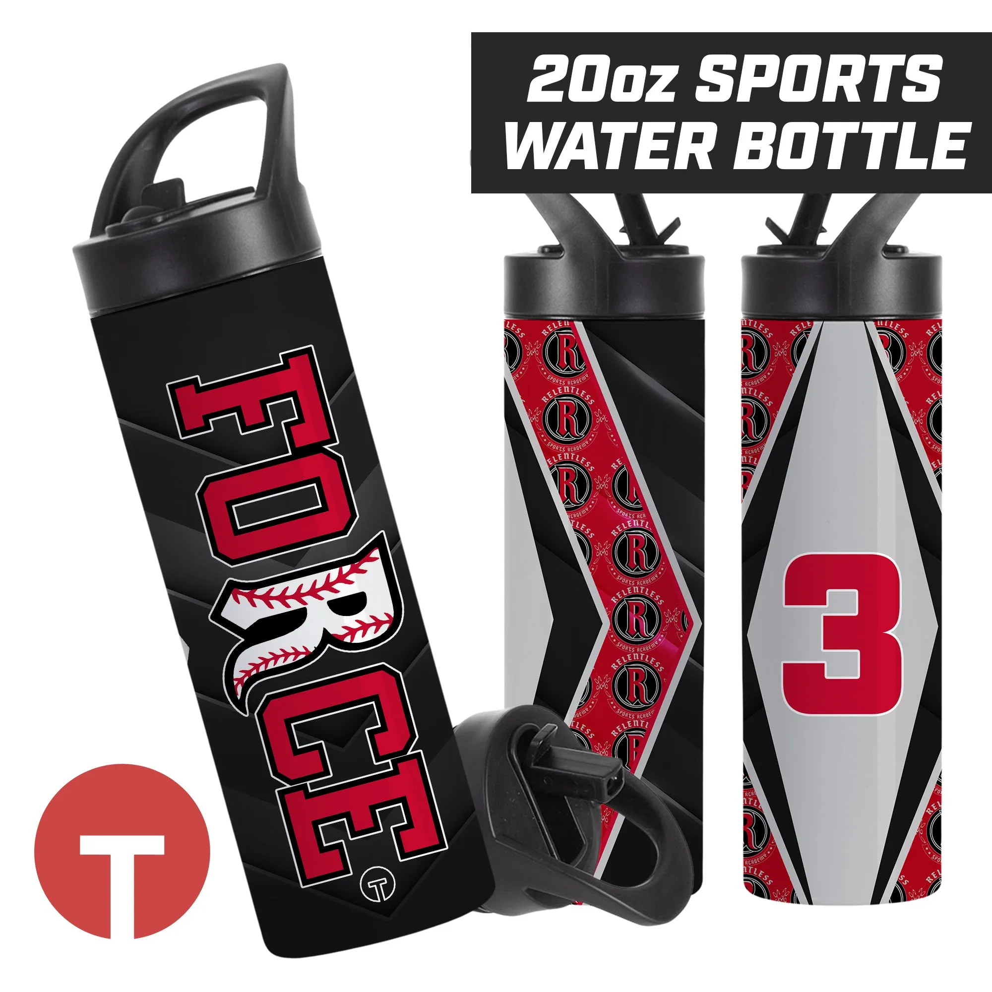 Relentless Force - LOGO 2 - 20oz Sports Tumbler