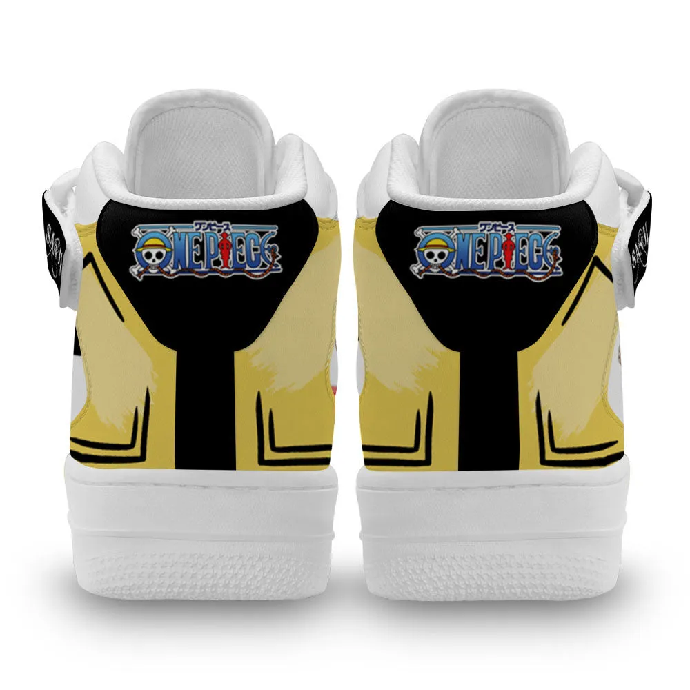 Sanji Sneakers Air Mid OP Custom Anime Shoes