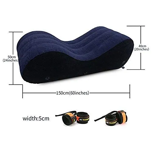 Sex S-Shape Air Sofa Inflatable Pillow for Bedroom