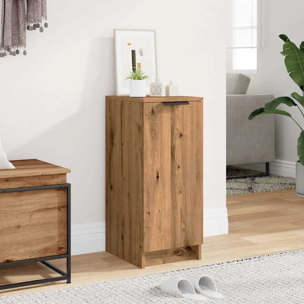 Shoe Cabinet Artisan Oak 30x35x70 cm Engineered Wood