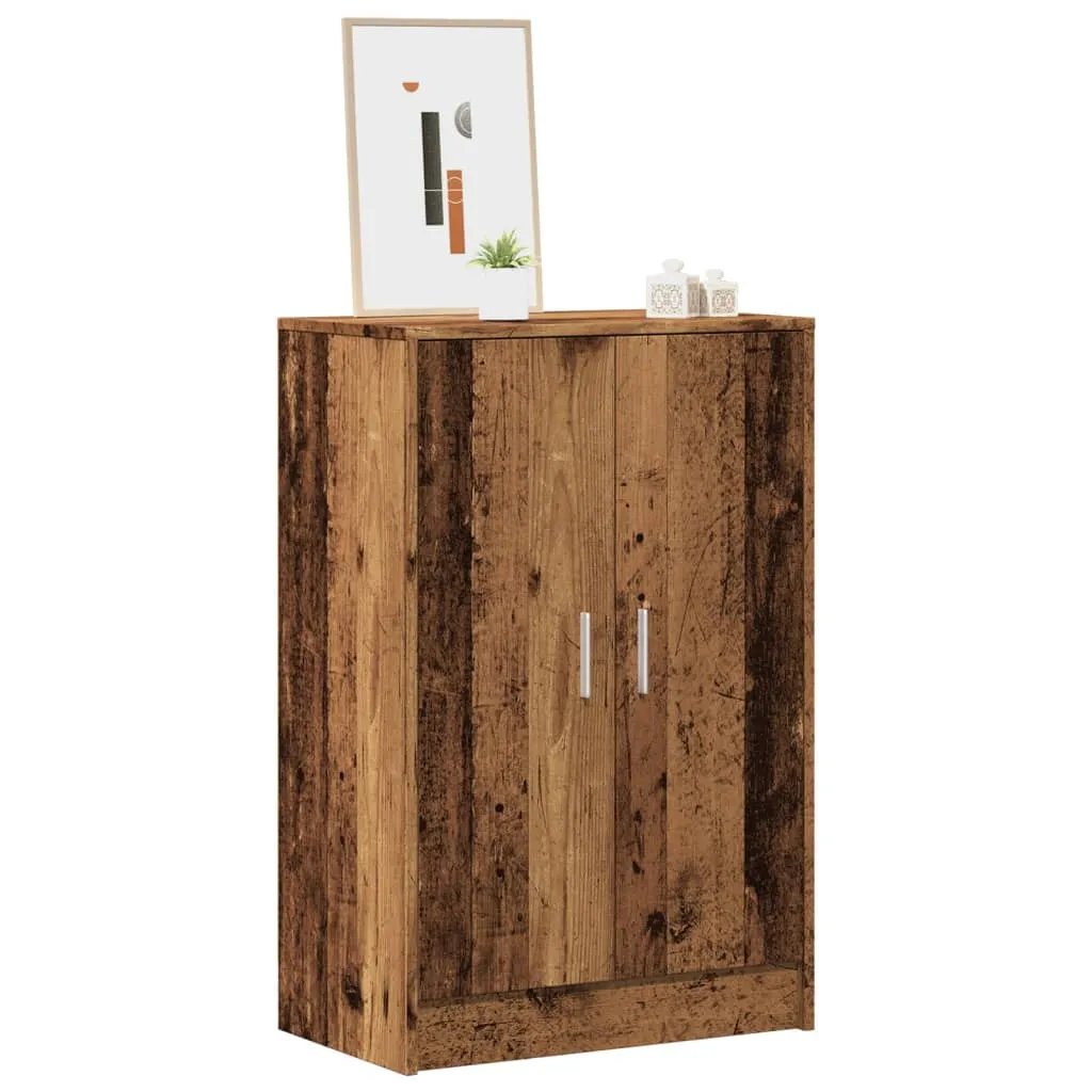 Shoe Cabinet Old Wood 60x35x92 cm Engineered Wood