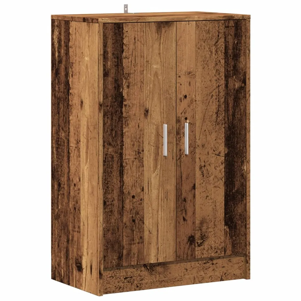 Shoe Cabinet Old Wood 60x35x92 cm Engineered Wood