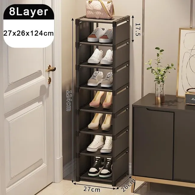 Shoe Rack Organize Multi-layer Adjustable Shoe Cabinet*