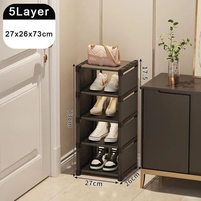 Shoe Rack Organize Multi-layer Adjustable Shoe Cabinet*