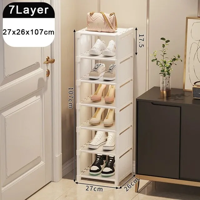 Shoe Rack Organize Multi-layer Adjustable Shoe Cabinet*